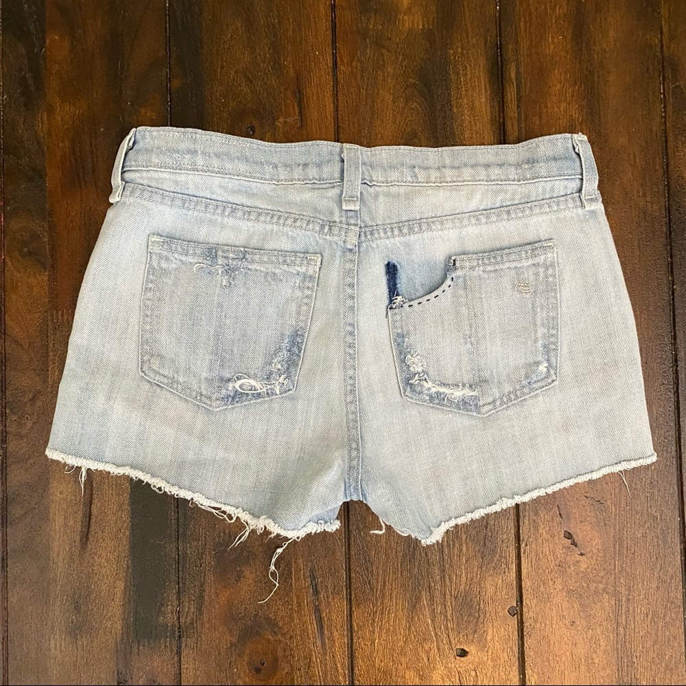 Rag & Bone Distressed Denim Shorts - Picture 3 of 7